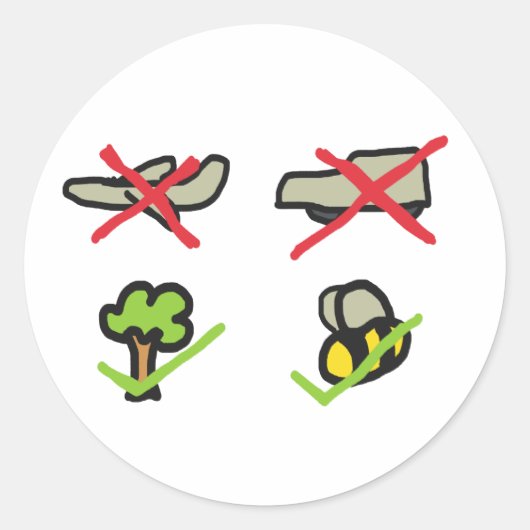 Klimawandel Runder Aufkleber (Vorderseite)