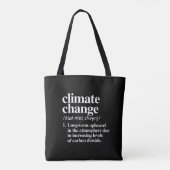 Klimawandel Tasche (Rückseite)