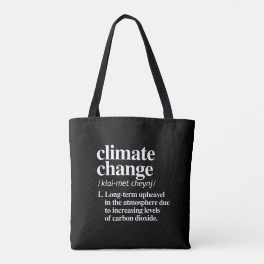 Klimawandel Tasche (Rückseite)