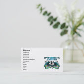 Klimawissenschaftler wild gegangen visitenkarte (Stehend Vorderseite)