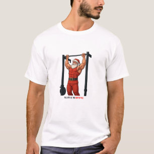 Klimmzüge am Nordpol - Weihnachts-Gym-T-Shirt T-Shirt