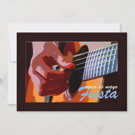 Klimpern der Gitarren-Einladung Einladung (Vorderseite)