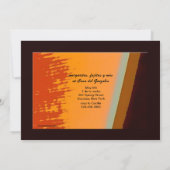 Klimpern der Gitarren-Einladung Einladung (Rückseite)