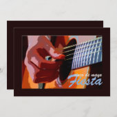 Klimpern der Gitarren-Einladung Einladung (Vorne/Hinten)