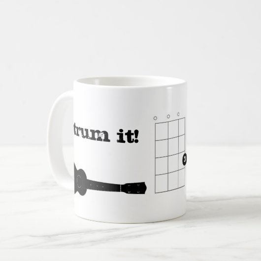 Klimpern Sie es! Kaffeetasse (Vorderseite Links)