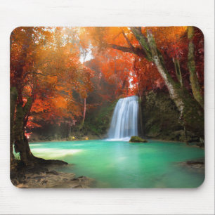Klimpern Sie Landschaft Kanchanaburi, Thailand Mousepad