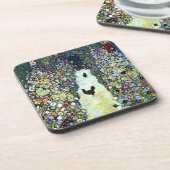 Klimpt Hühner im Garten Getränkeuntersetzer (Linke Seite)