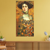 Klimt Adele Bloch-Bauer Gold Mosaikmalerei Canva Leinwanddruck (Insitu (Wohnzimmer))