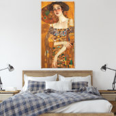 Klimt Adele Bloch-Bauer Gold Mosaikmalerei Canva Leinwanddruck (Insitu (Schlafzimmer))