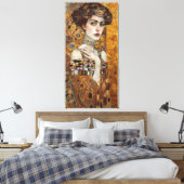 Klimt Adele Bloch-Bauer Gold Mosaikmalerei Leinwanddruck (Insitu (Schlafzimmer))