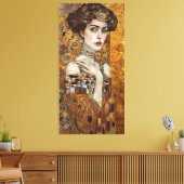 Klimt Adele Bloch-Bauer Gold Mosaikmalerei Leinwanddruck (Insitu (Wohnzimmer))