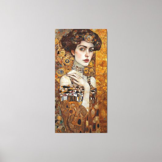 Klimt Adele Bloch-Bauer Gold Mosaikmalerei Leinwanddruck (Vorderseite)