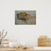 Klimt - Alter Mann auf dem Todesbett Poster (Küche)