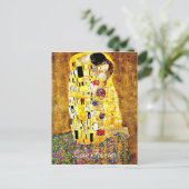 Klimt art - Der Kuss - Liebe für immer Postkarte (Stehend Vorderseite)