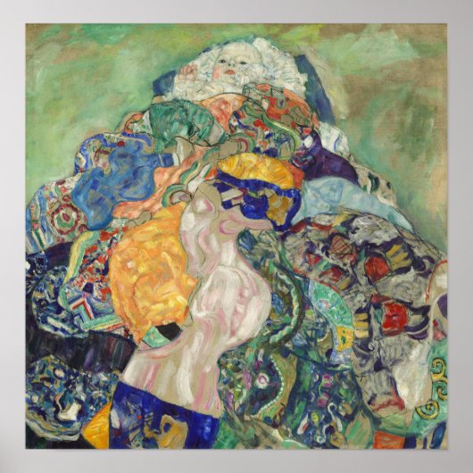 Klimt - Baby Cradle 1896 Poster (Vorne)