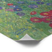 Klimt: Bauerngarten mit Sonnenblumen, 1907 Poster (Ecke)