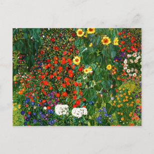 Gustav Klimt Postkarte Bauerngarten 