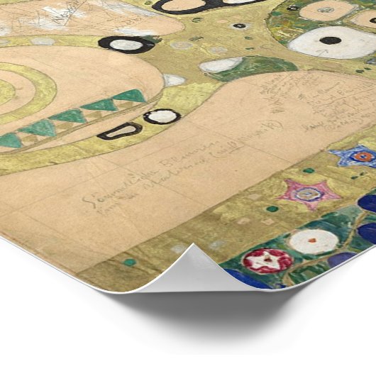 Klimt "Baum des Lebens" (Lebensbaum) — Stoclet Fri Poster (Ecke)