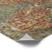 Klimt Birch Forest - Serene Herbst Landschaft Kuns Poster (Ecke)