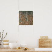 Klimt Birch Forest - Serene Herbst Landschaft Kuns Poster (Küche)