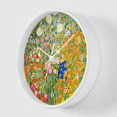 Klimt - Blumengarten 1907 Uhr (Winkel)