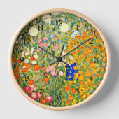 Klimt - Blumengarten 1907 Uhr (Vorderseite)
