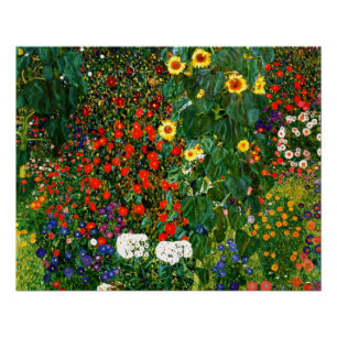 Klimt: Blumengarten-Mauspad Poster