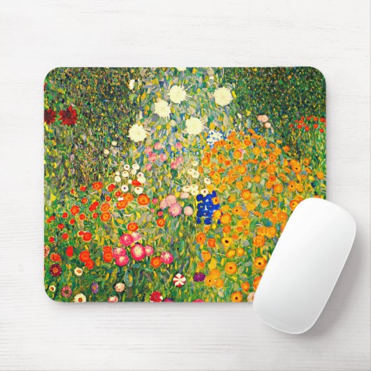 Klimt: Blumengarten Mousepad (Mit Mouse)