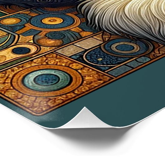 Klimt Cat1 Poster (Ecke)