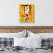 Klimt Cat Woman Goldene Kunsthandwerk Leinwanddruck (Insitu (Schlafzimmer))