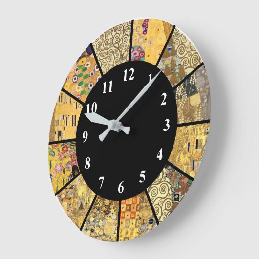Klimt Clock Berühmtes Kunstmuseum Monte San Giorgi Große Wanduhr (Winkel)