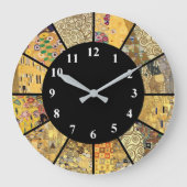 Klimt Clock Berühmtes Kunstmuseum Monte San Giorgi Große Wanduhr (Vorderseite)
