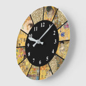 Klimt Clock - Der berühmte Künstler Große Wanduhr (Winkel)