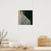 Klimt - Dame in Weiß Poster (Küche)
