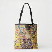 Klimt – Dame mit Fächer – Personalisiert Tasche (Vorderseite)