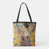 Klimt – Dame mit Fächer – Personalisiert Tasche (Rückseite)