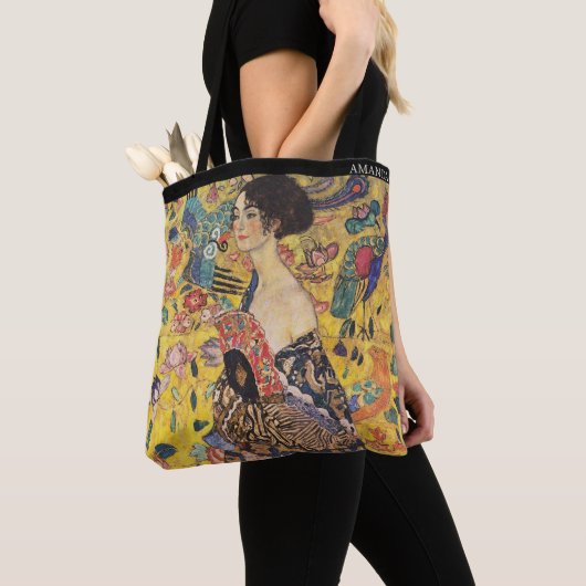 Klimt – Dame mit Fächer – Personalisiert Tasche (Von Nahem)