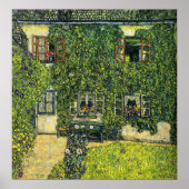 Klimt - Das Haus von Guardaboschi 1912 Poster (Vorne)