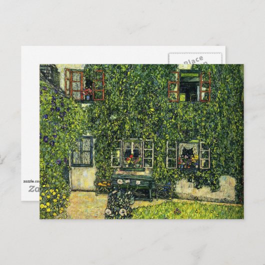 Klimt - Das Haus von Guardaboschi Postkarte (Vorne/Hinten)