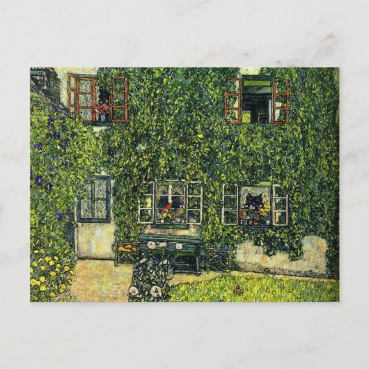 Klimt - Das Haus von Guardaboschi Postkarte (Vorderseite)