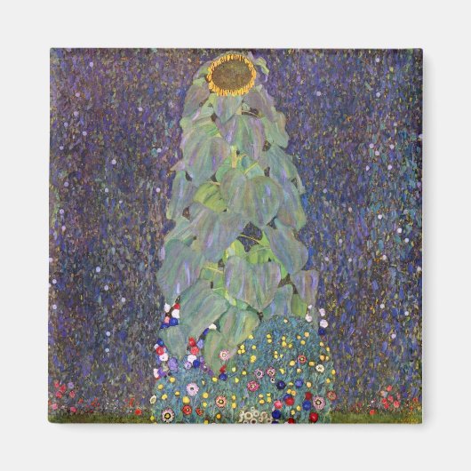 Klimt ~ Das ist Sonnenblume Magnet (Vorne)