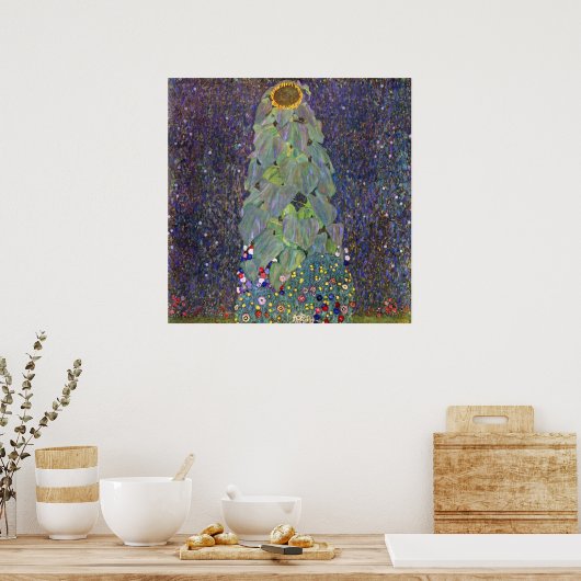 Klimt ~ Das ist Sonnenblume Poster (Küche)