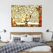 Klimt - Der Baum des Lebens, ein Staufries Leinwanddruck (Insitu (Schlafzimmer))