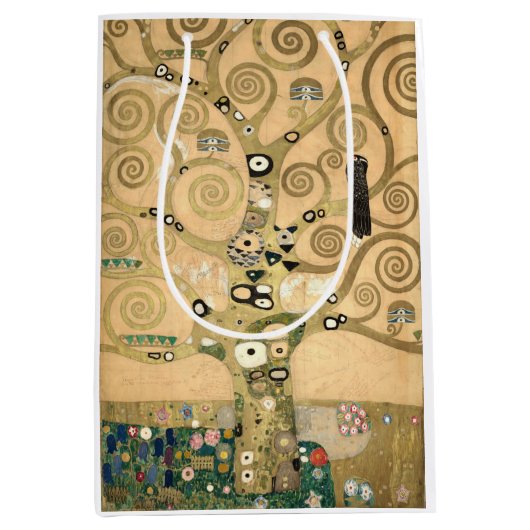 Klimt - Der Baum des Lebens Magnetkarte Mittlere Geschenktüte (Vorderseite)