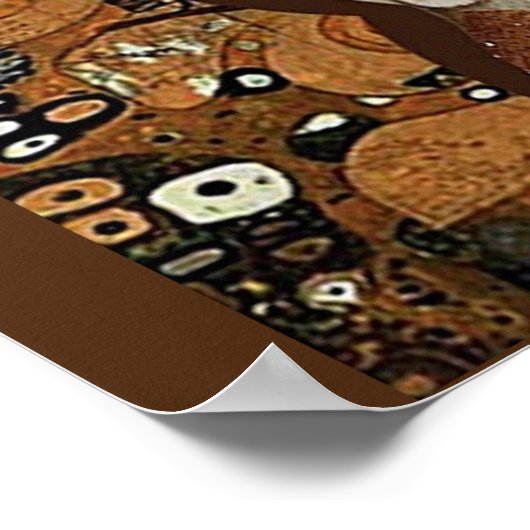 Klimt, der Baum des Lebens, Owl Parody Poster (Ecke)