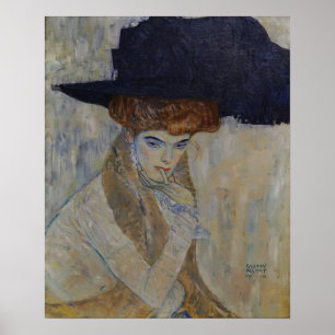 Klimt - Der Hut mit den schwarzen Federn 1910 Poster