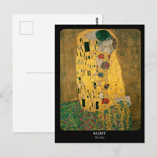 KLIMT / Der Kuss Postkarte (Vorne/Hinten)