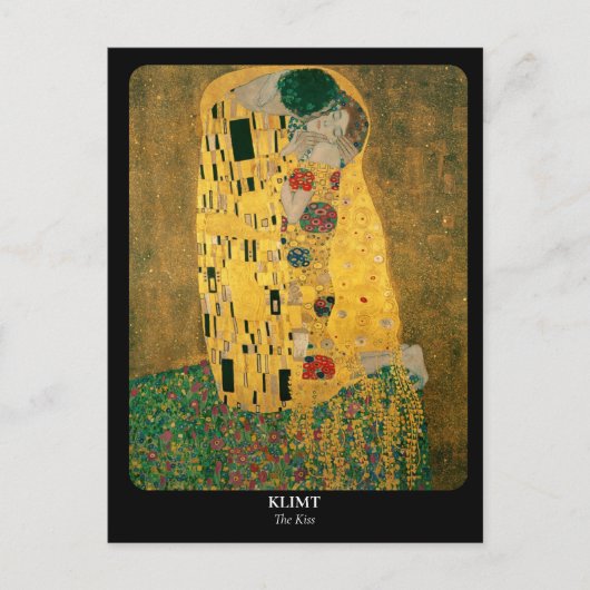 KLIMT / Der Kuss Postkarte (Vorderseite)