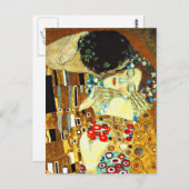 Klimt - Der Kuss Postkarte (Vorne/Hinten)