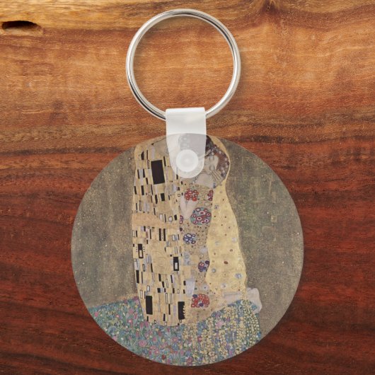 Klimt - Der Kuss Schlüsselanhänger (Vorderseite)